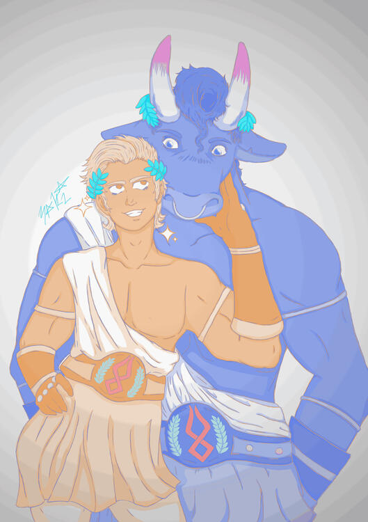 Theseus and Asterius / Hades