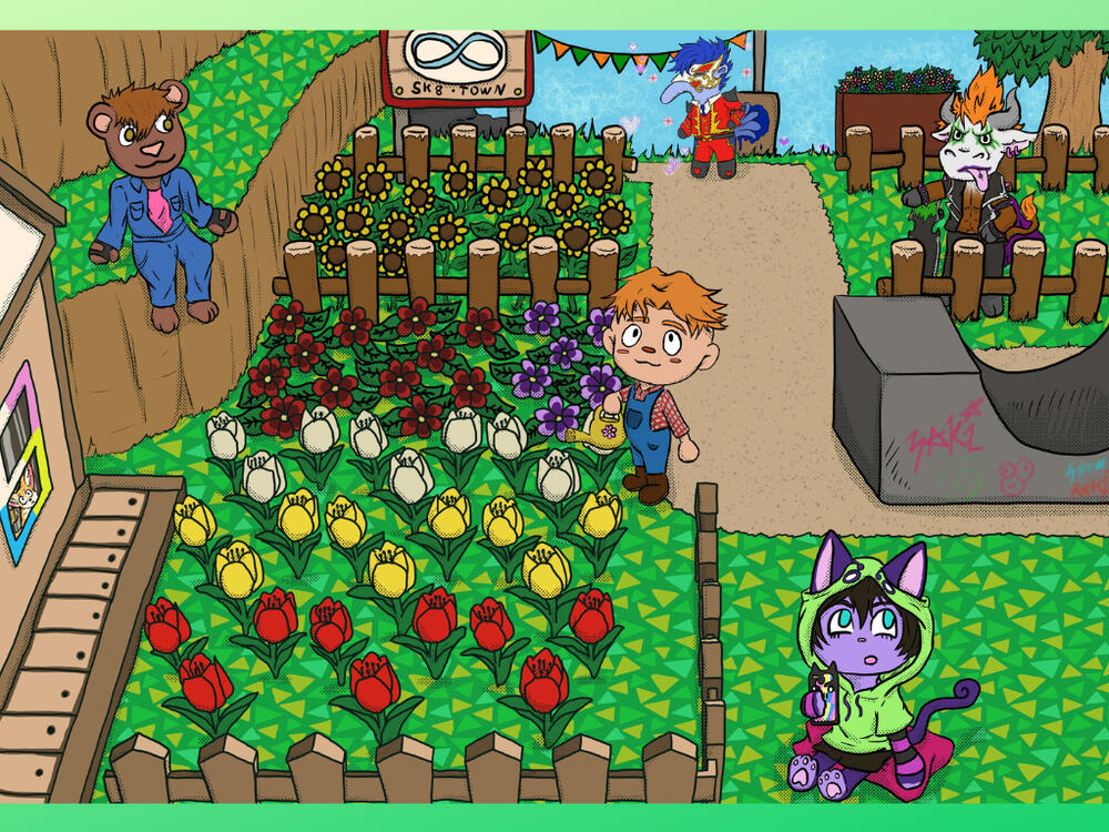 Sk8 the Infinity Animal Crossing Crossover